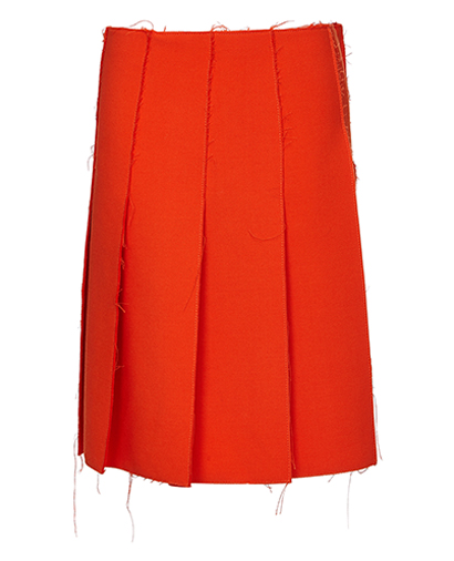 Emilio Pucci Raw Hem Pleated Skirt, front view