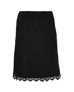 REDValentino Lace Skirt, Cotton, Black, UK 12