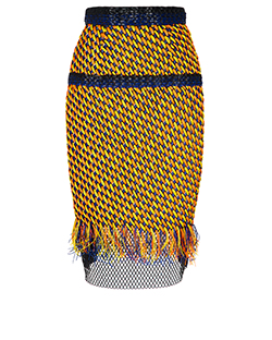 Roksanda Nairen Woven Skirt, Plastic, Blue/Multi, 10