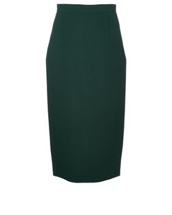 Roland Mouret Pencil Skirt, Wool, Green, UK10, 3*