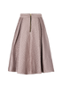 Self-Portrait Sculpted Jacquard Skirt, back view