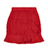 Self Portrait Asymmetric Ruffled Skirt, front view