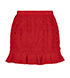 Self Portrait Asymmetric Ruffled Skirt, back view