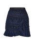 Self-Portrait Lace Frill Mini Skirt, front view