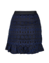 Self-Portrait Lace Frill Mini Skirt, back view