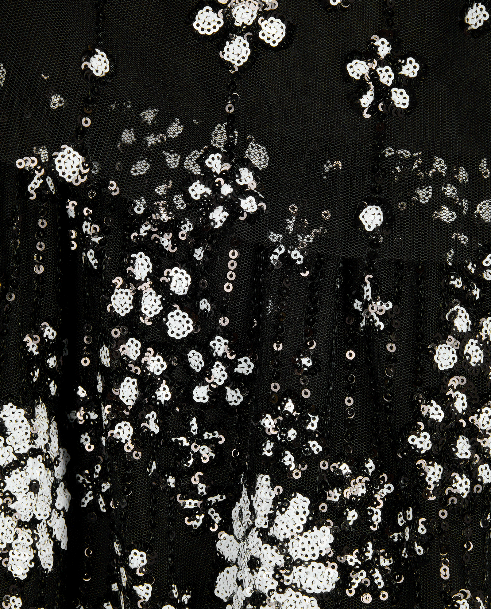 Self Portrait Tiered Skirt, &pound;90, Clothing, Black, Polyester (Polymer)/Sequins, Other view
