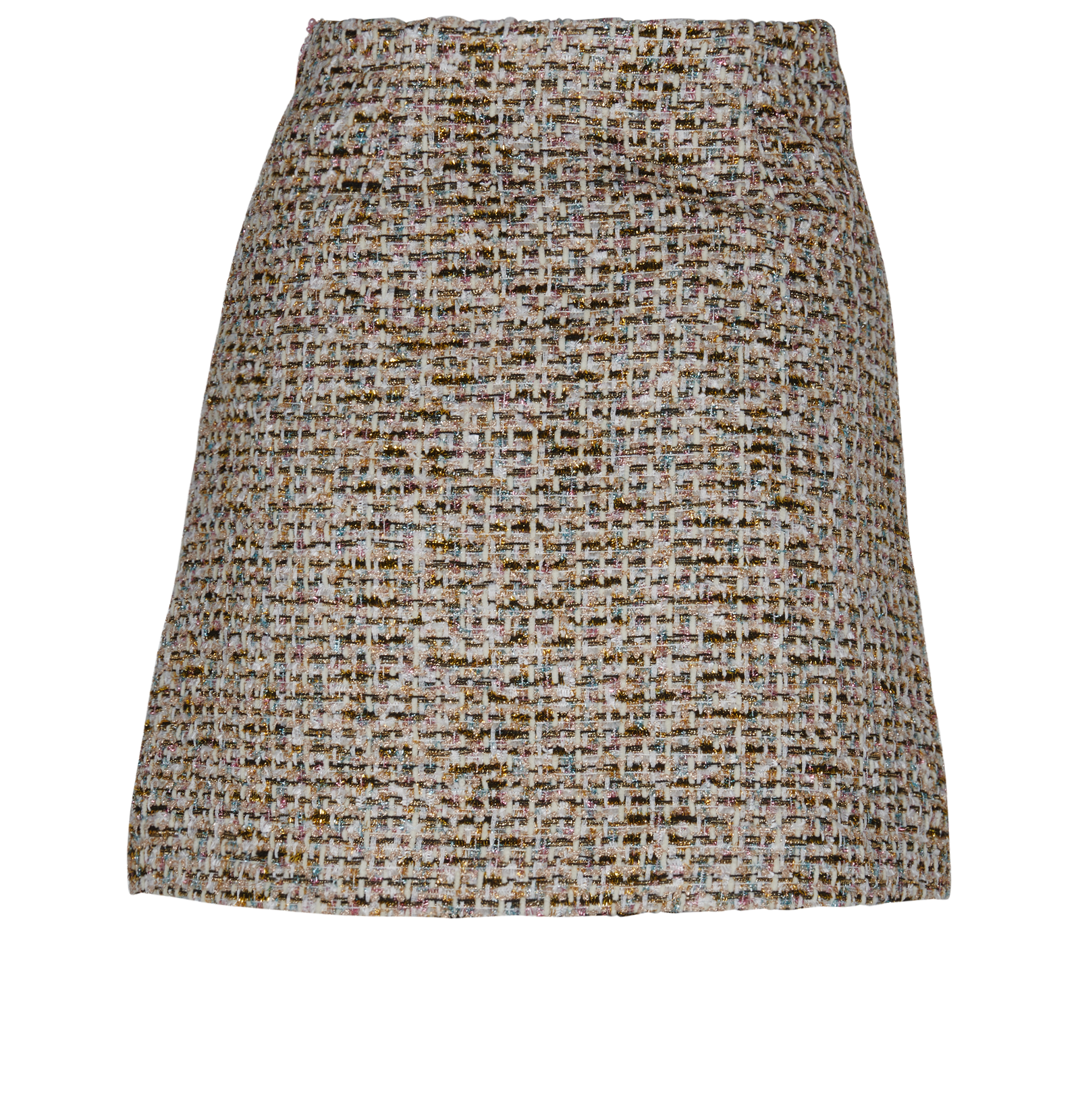 Self-Portrait Metallic Boucle Mini Skirt, Skirts - Designer