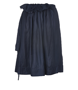 Stella McCartney Striped Oversized Skirt, Silk, Navy, 6, 3