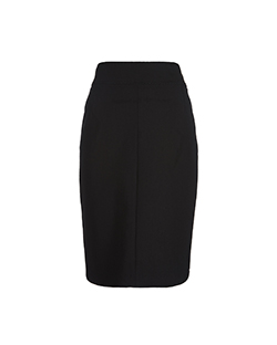 Stella McCartney Pencil Skirt, Wool/Polyamide/Elastic, Black, UK 8