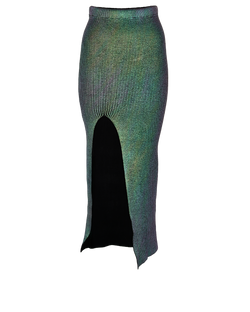 Self-Portrait Slit Midi Skirt, Viscose, Multi, 3*
