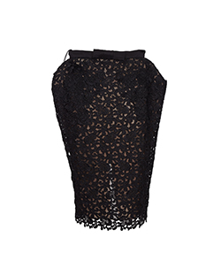 Tom Ford Lace Skirt, Polyester, Black, Sz UK 14