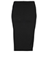 Tom Ford Oversize Zip Pencil Skirt, back view