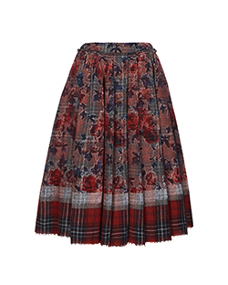 Tricot Comme des Garçons Skirt, Rayon/Wool, Red, UK M