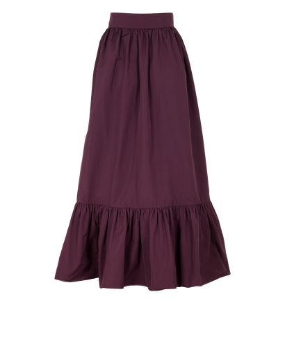 Valentino Tiered Maxi Skirt, &pound;80, Clothing, Purple, Viscose, Front view
