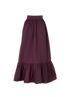 Valentino Tiered Maxi Skirt, &pound;80, Clothing, Purple, Viscose, Back view