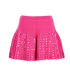 Valentino Sequin Knit Mini Skirt, £250, Clothing, Pink, Mohair/Polyester Mix, Back view