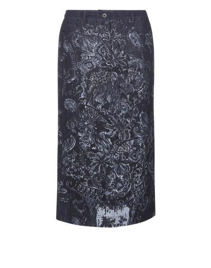Valentino Flower Print Skirt, front view