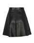 Valentino A-Line Leather Skirt, back view