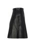 Valentino A-Line Leather Skirt, side view
