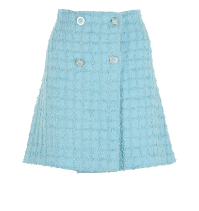 Versace Tweed Check Skirt, front view