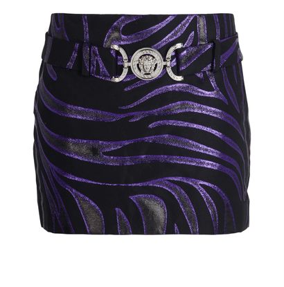 Versace Zebra Medusa '95 Mini Skirt, front view