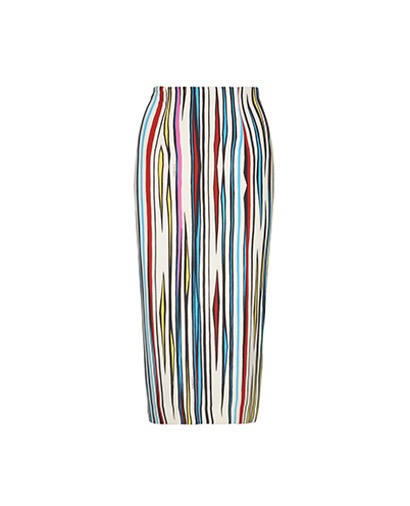Versace Striped Pencil Skirt, front view