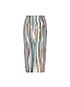 Versace Striped Pencil Skirt, back view