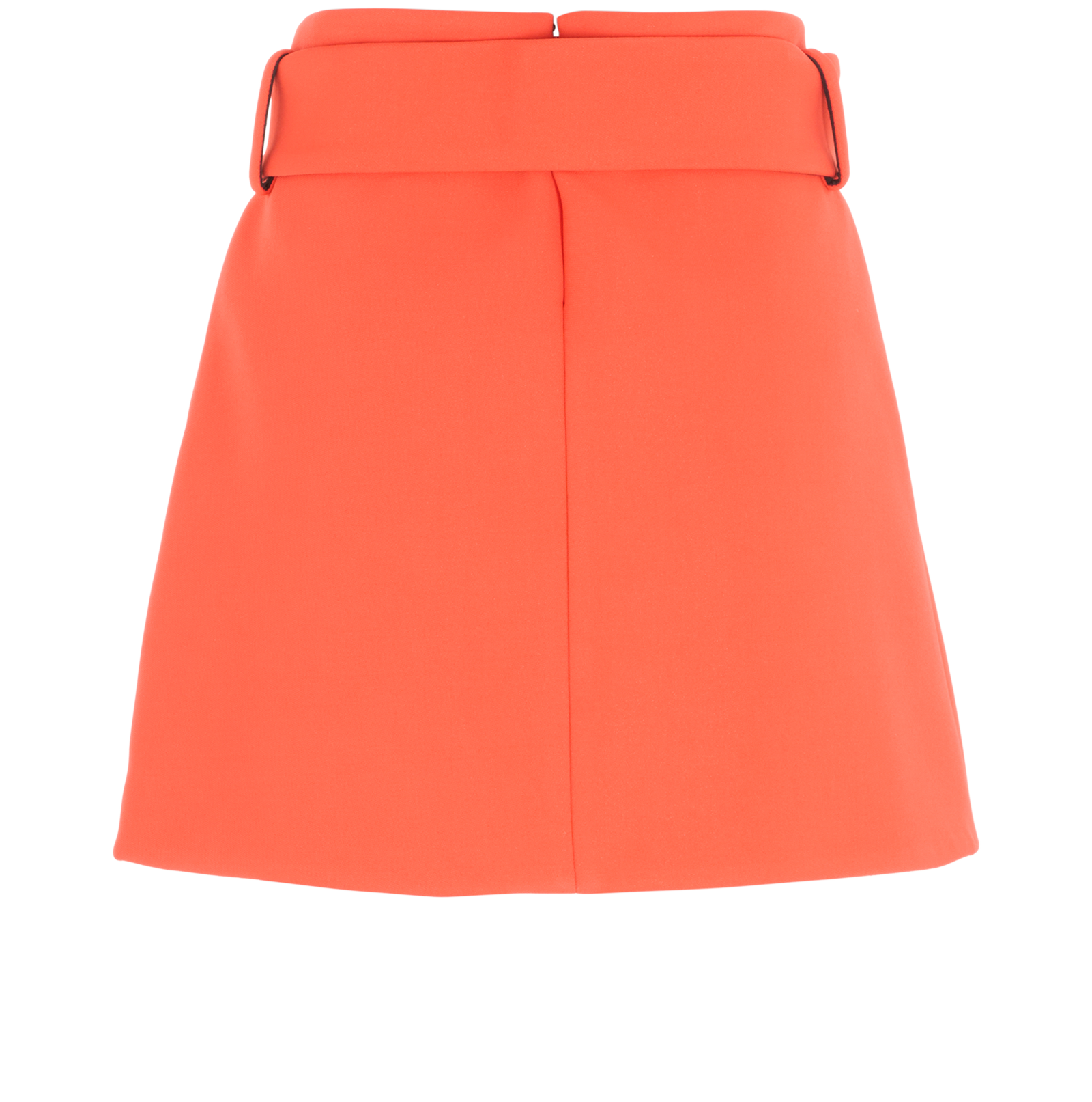 Versace Belted Mini Skirt, &pound;220, Clothing, Red, Viscose, Back view