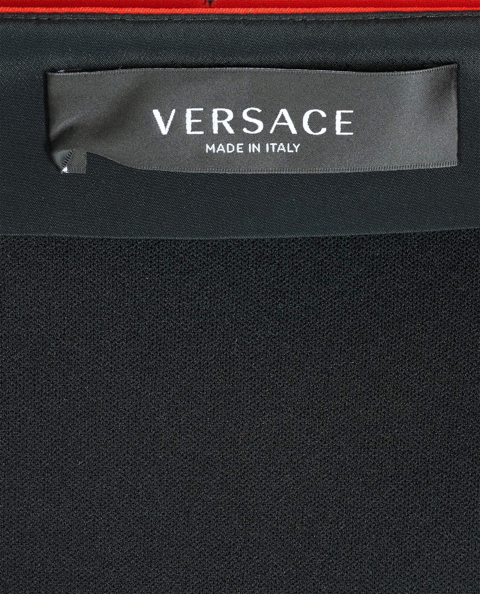 Versace Belted Mini Skirt, &pound;220, Clothing, Red, Viscose, Other view