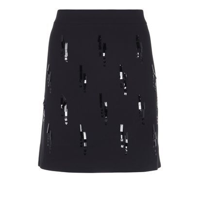 Victoria Beckham Embellished A Line Skirt, front view