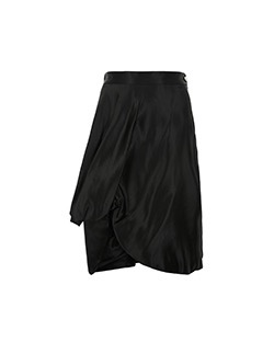 Vivienne Westwood Asymetric Skirt, Polyamide/Acetate, Black, UK 8