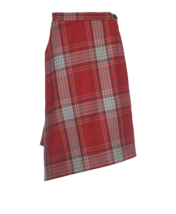 Vivienne Westwood Tartan Infinity Skirt, Wool, Red,UK6, 3*