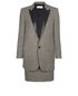 Saint Laurent Houndstooth Print Jacket/Skirt Coord, front view