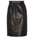 Yves Saint Laurent Leather Skirt, back view