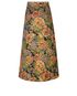 Saint Laurent Midi Jacquard Floral Skirt, back view