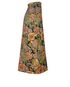 Saint Laurent Midi Jacquard Floral Skirt, side view