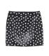 Saint Laurent Polka Dot Sequins Mini Skirt, &pound;250, Clothing, Black/White, Sequins/Wool, Back view