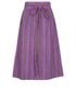 YSL Vintage Purple Stripe Midi Skirt, back view