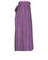 YSL Vintage Purple Stripe Midi Skirt, side view