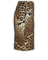 YSL Leopard Print Skirt, side view