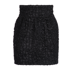Saint Laurent Tulip Ruched Skirt, Viscose, Black, UK6, 3*