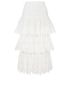 Zimmermann Tiered Crocheted Lace Midi Skirt, front view