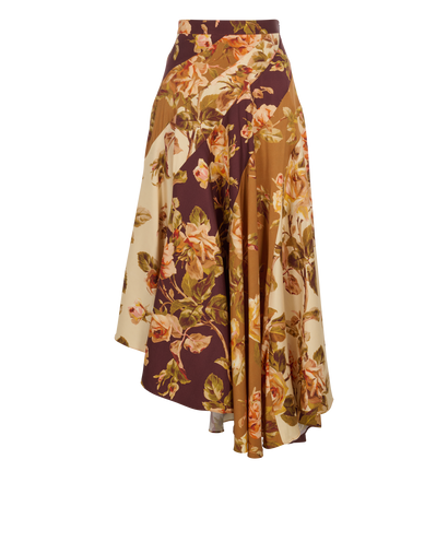 Zimmerman Floral Asymmetrical Maxi Skirt, front view