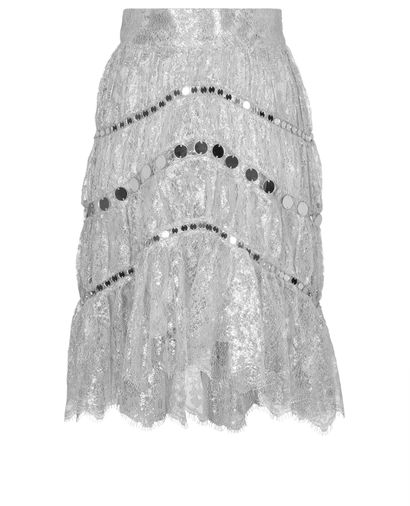 Zimmermann Lace Sequin Embellished Skirt, front view