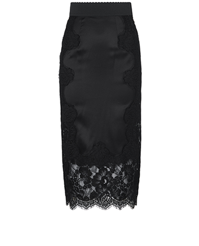 Dolce and Gabbana Lace skirt, &pound;160, Clothing, Black, Lace (Silk), Front view