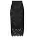 Dolce and Gabbana Lace skirt, &pound;160, Clothing, Black, Lace (Silk), Front view