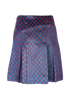 Gucci Metallic GG Tweed Skirt, back view