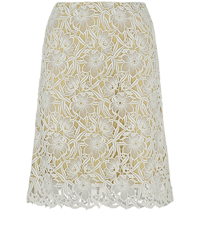 Burberry Floral Lace Skirt, front view