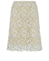 Burberry Floral Lace Skirt, front view