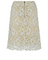 Burberry Floral Lace Skirt, back view